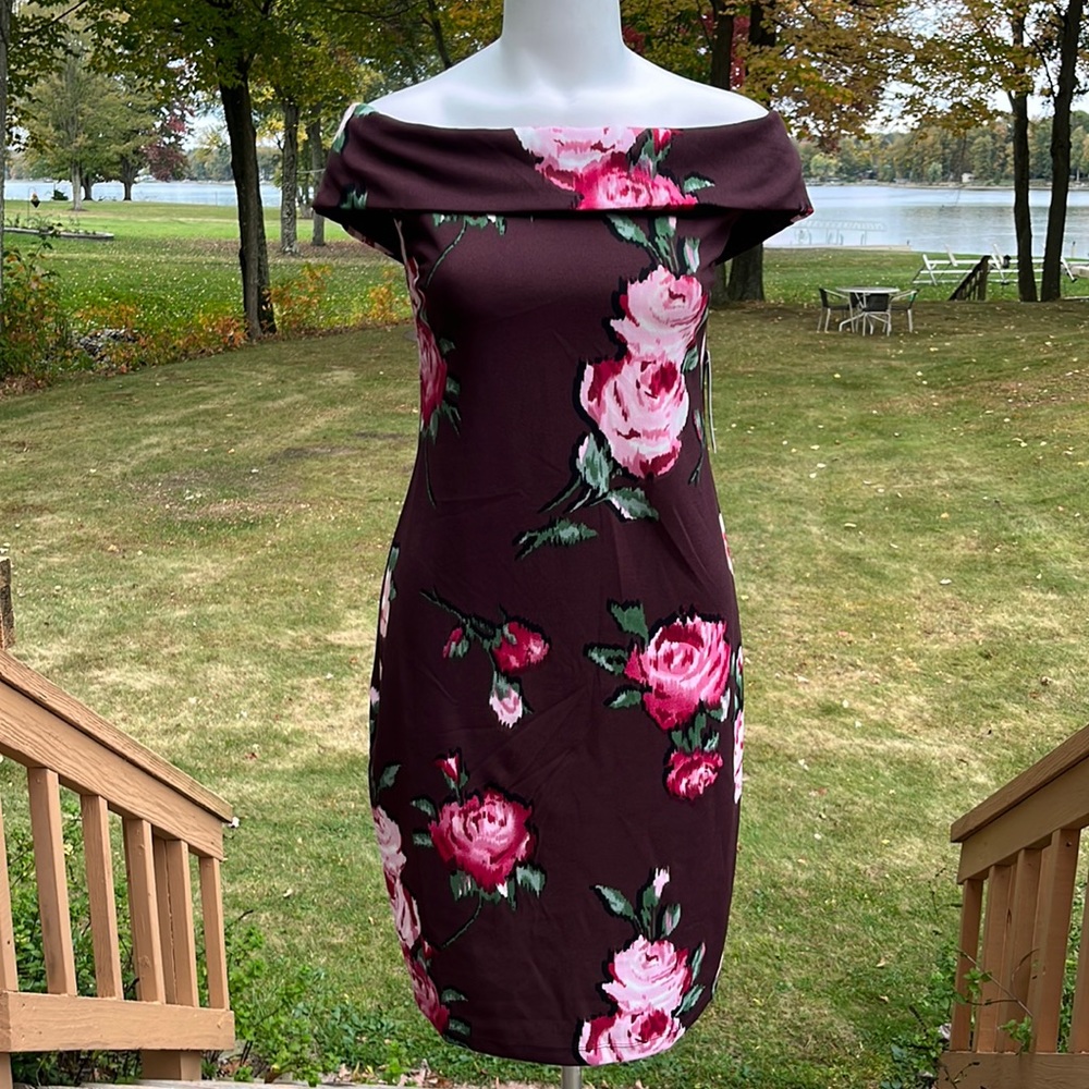 NWT Premier Armour off the shoulder sheath dress 12